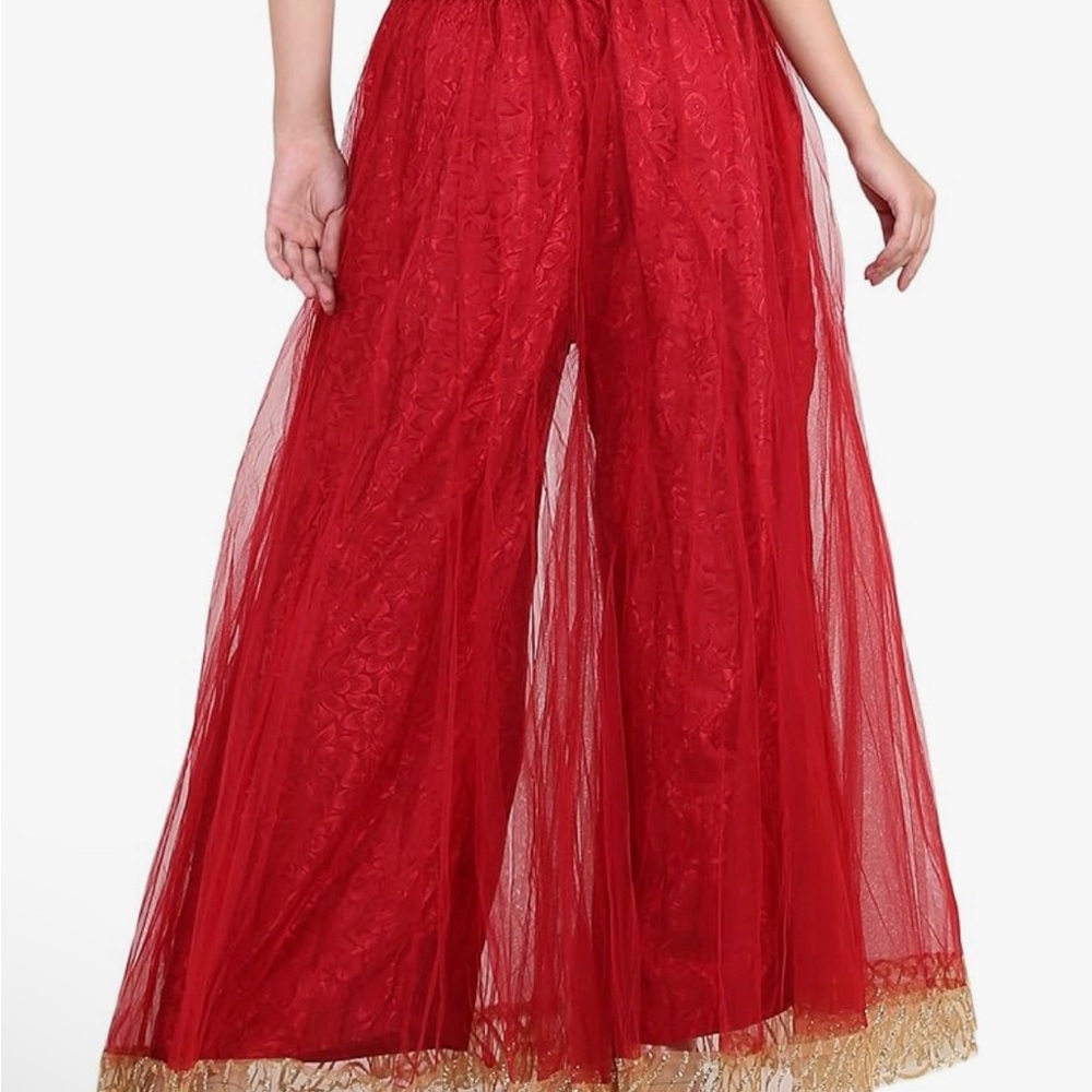 Red Palazzo pant